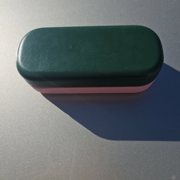Kate Spade Glasses Case pink and green “So happy to see you” - Picture 3 of 4